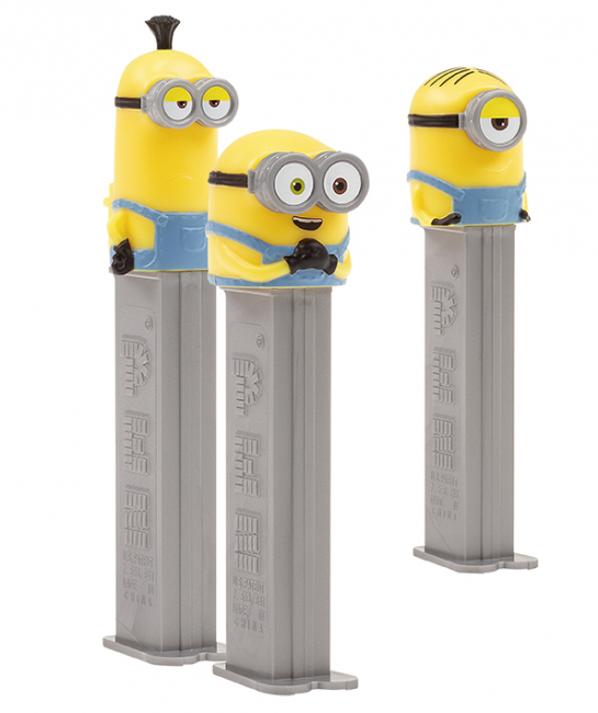 2020 EUROPEAN PEZ MINT ON CARDS MOC MINIONS THE RISE OF GRU SET OF 4 BANANA 