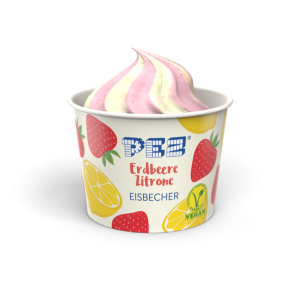 PEZ Eisbecher Erdbeere-Zitrone